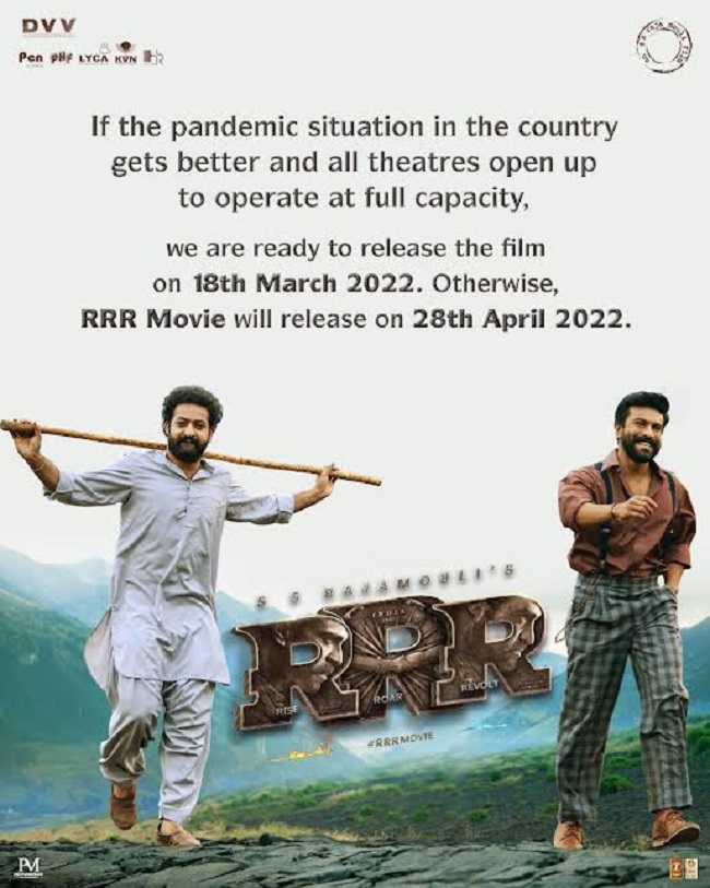 Itâs Official: âRRRâ Team Announces Two Release Dates!
