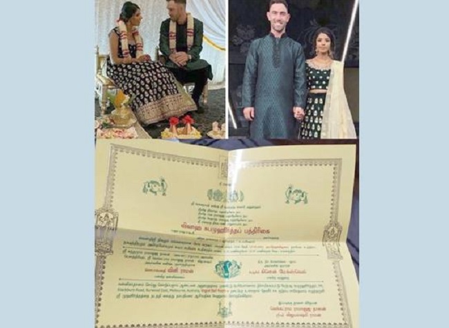Overseas player to have Tamil Wedding with Girlfriend!