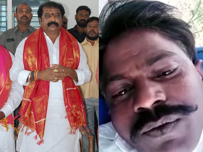 YCP Activist vents out his anger on Minister in Selfie Video!