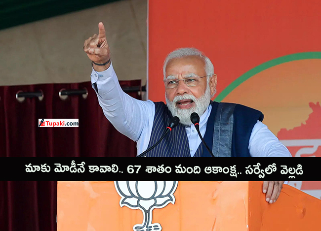 మాకు మోడీనే కావాలి.. 67 శాతం మంది ఆకాంక్ష‌.. స‌ర్వేలో వెల్ల‌డి