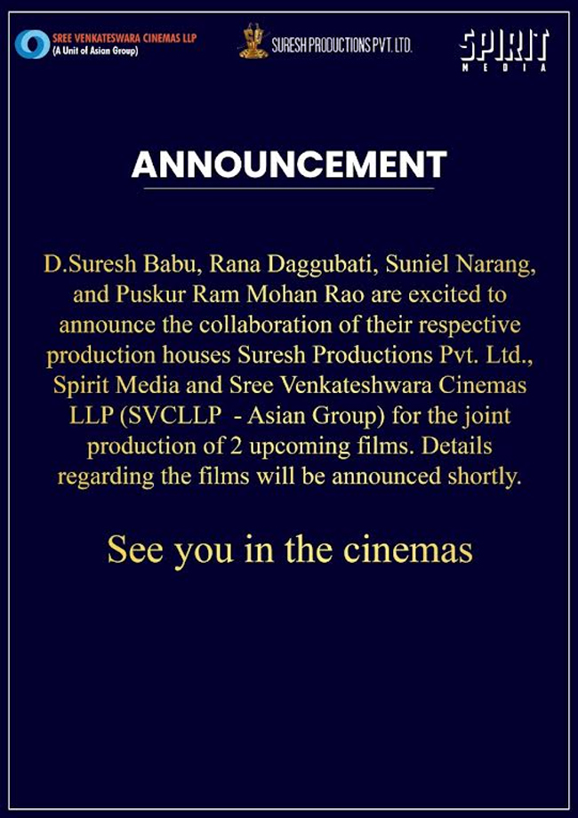 భారీ ప్రాజెక్ట్స్ కోసం చేతులు కలిపిన అగ్ర నిర్మాణ సంస్థలు..!