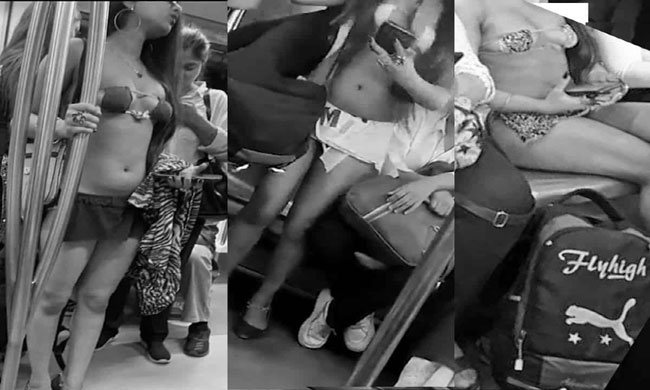 Girls Bold Dress:Metro Pushes social etiquette For Travellers! Girls Bold Dress:Metro Pushes social etiquette For Travellers!