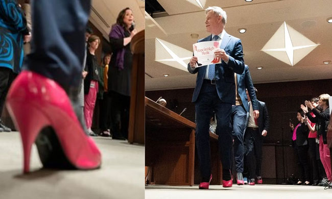 MPs Participate In Initiative,Wears Pink Heels!