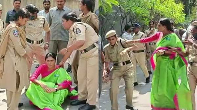 Sharmila Reacts To Allegations On Manhandling Cops!