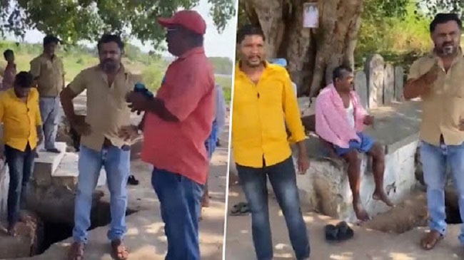 Villagers Tell Bill Collector To Take Current Dues From Congress!