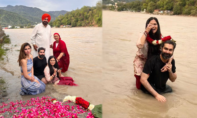Ex-Crickters Son Engaged In the lap of Mother Ganges!