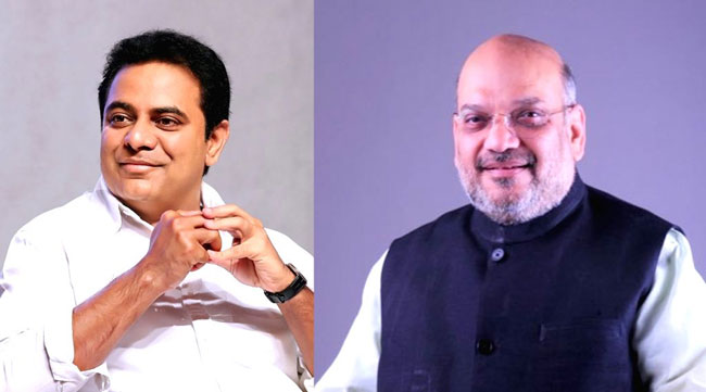 అమిత్ షా తో కేటీఆర్ భేటీ... ఏమిటి సంగతి?