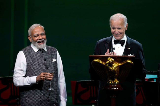 Modi, Joe Biden Enjoying Each Others Company!