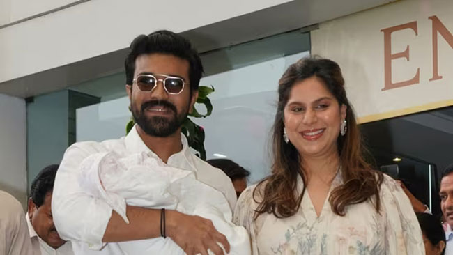 పాప నాలానే ఉంది.. పుత్రికోత్సాహంలో రామ్ చరణ్..!